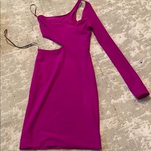 Boulee one shoulder cut out dress